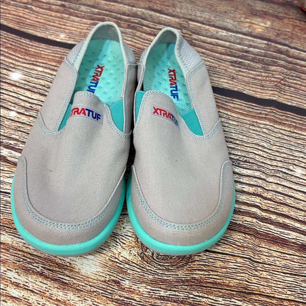 New! Never Worn XTRATUF Women's Slip-On - Mint and Gray